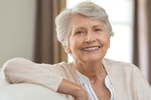 woman smiling