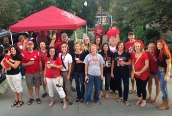 Our team at a community event