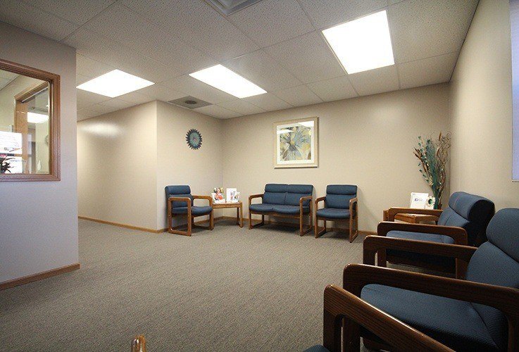 Welcoming dental office waiting room