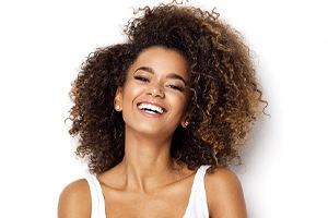 woman smiling