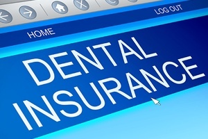 Dental insurance on computer screen