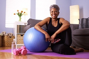 Older woman with healthy smile