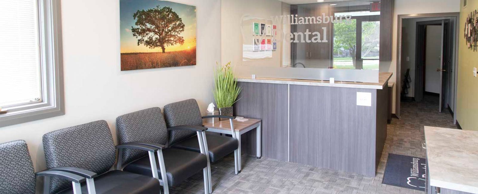 Dental office waiting room