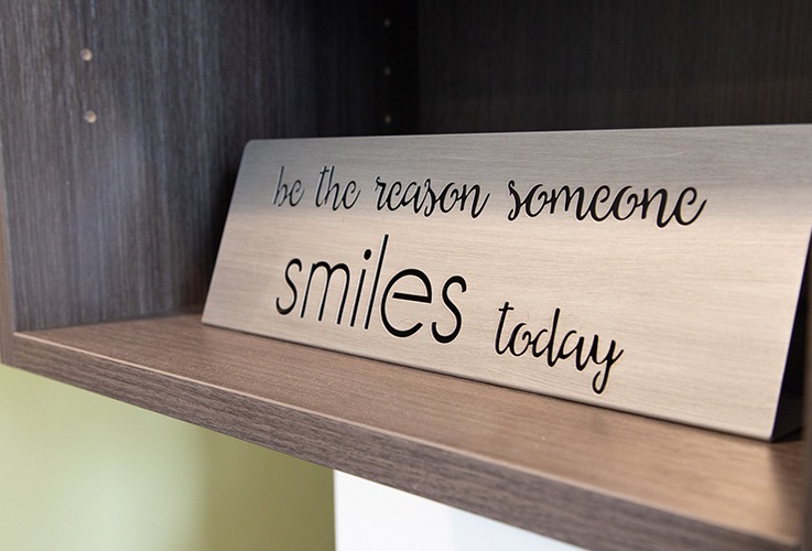 Sign reading be the reason someone smiles today