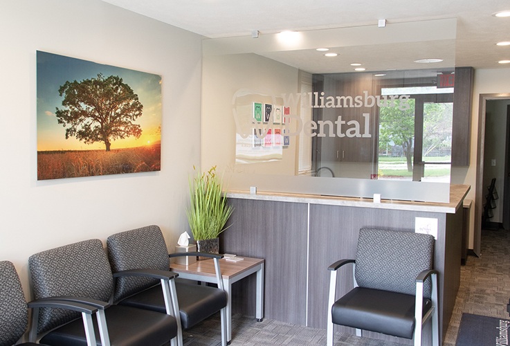 Dental office waiting room