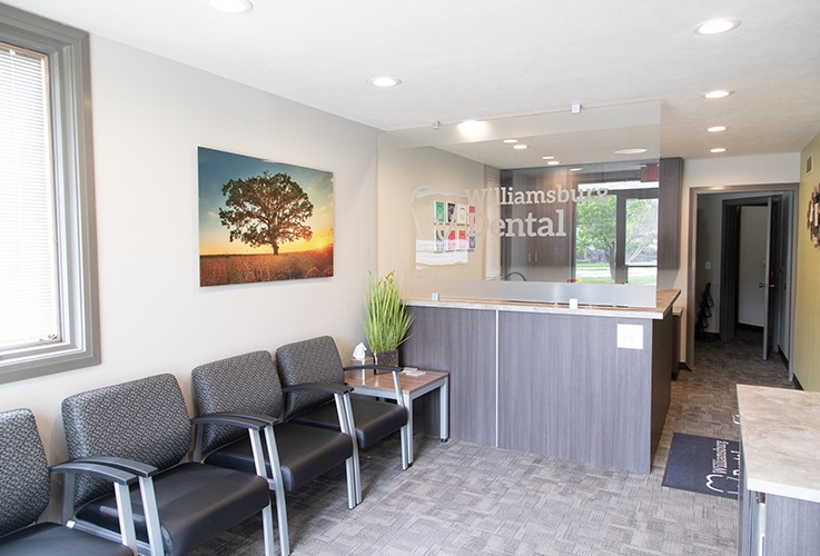 Dental office waiting room