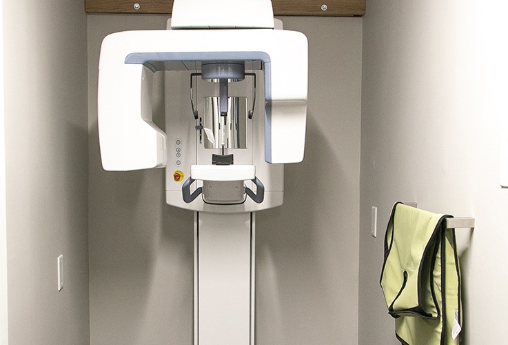 3 D C T cone beam x-ray scanner
