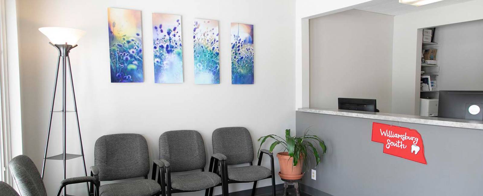 Dental office waiting room