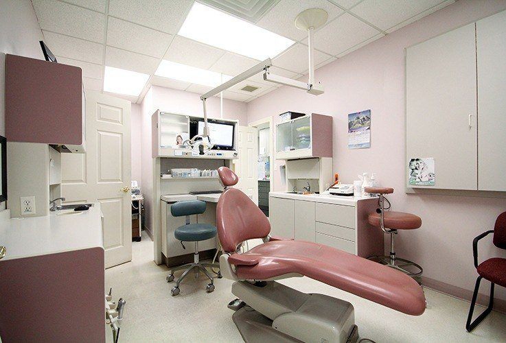 High tech dental exam room