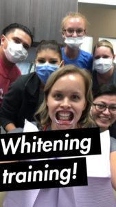 Teeth whitening training